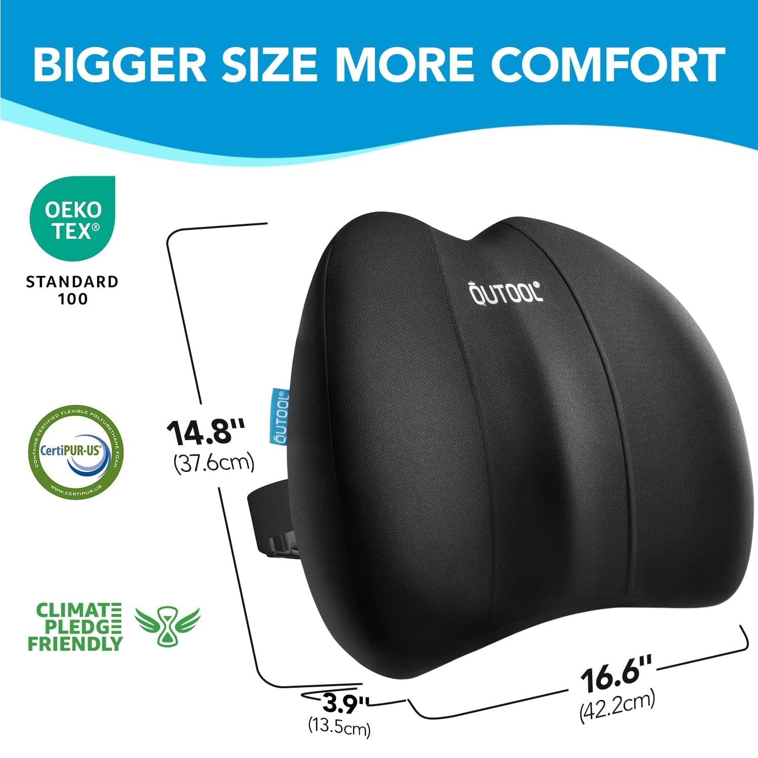 QUTOOL Lumbar Support Pillow- Lower Backpain Relief