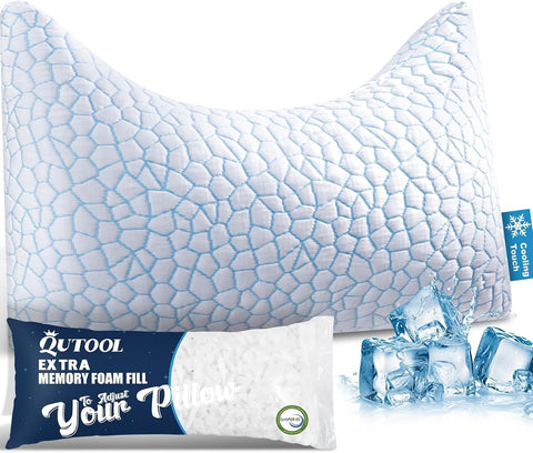 QUTOOL Cooling Side sleeper pillow for adults