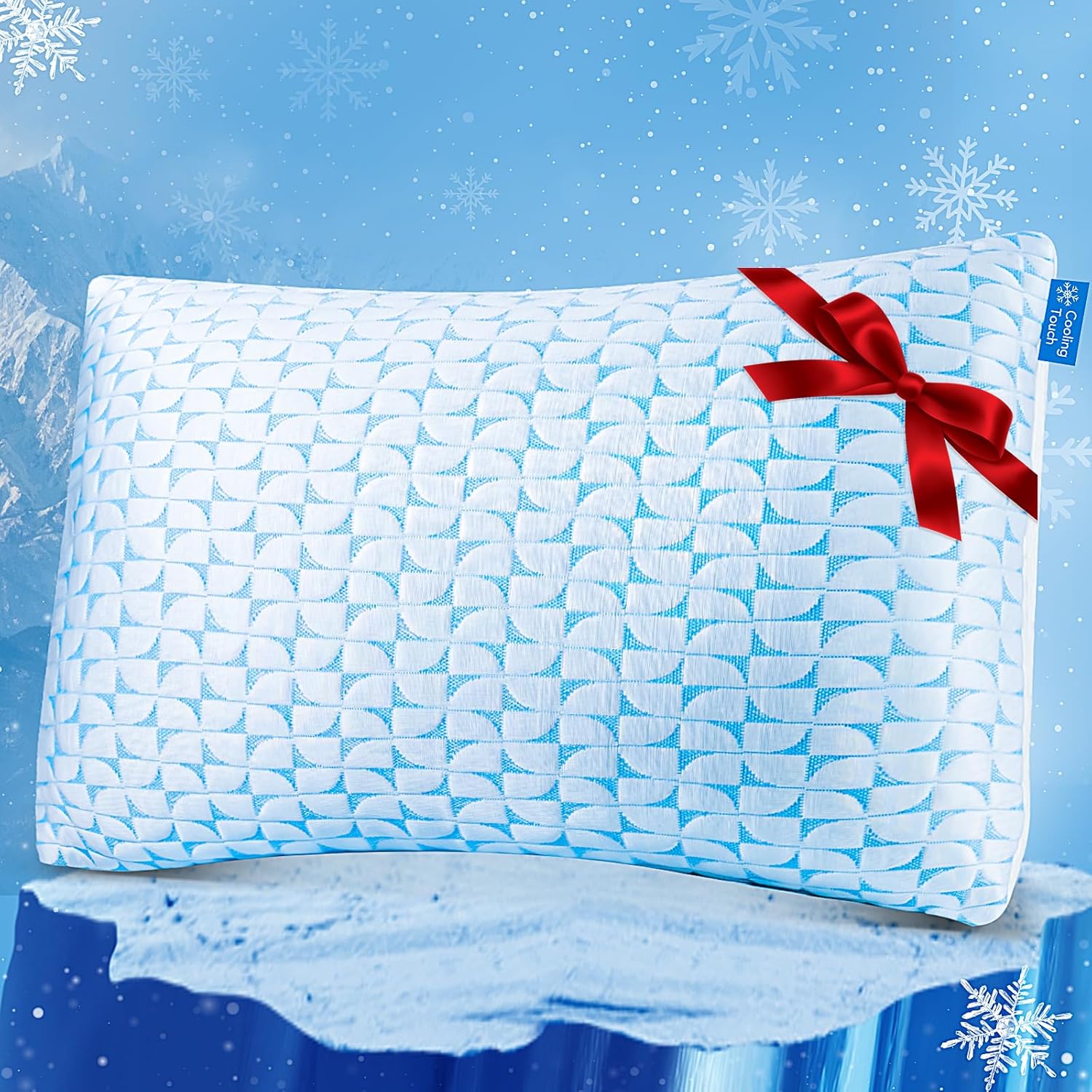 QUTOOL Shredded Memory Foam Pillows Cooling Bed Pillows