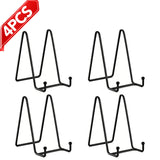 QUTOOL 6in Plate Stands, 4-Pack Metal Display Easels for Picture Frames