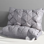 QUTOOL Luxury Hotel Goose Feather Pillow Set of 2, Gray