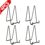 QUTOOL 6in Plate Stands, 4-Pack Metal Display Easels for Picture Frames