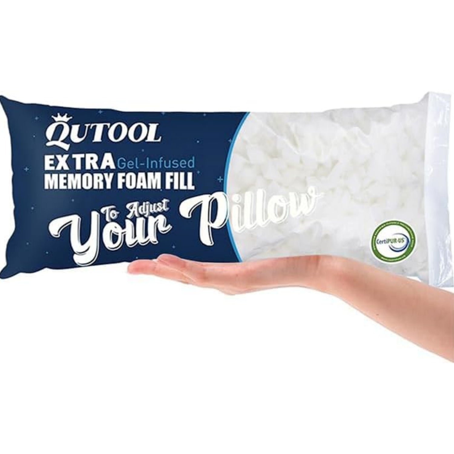 QUTOOL 0.44lb Premium Replacement Shredded Memory Foam Filling