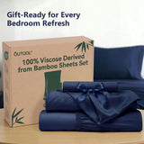QUTOOL Cooling Bed Sheets Silky Soft and Breathable