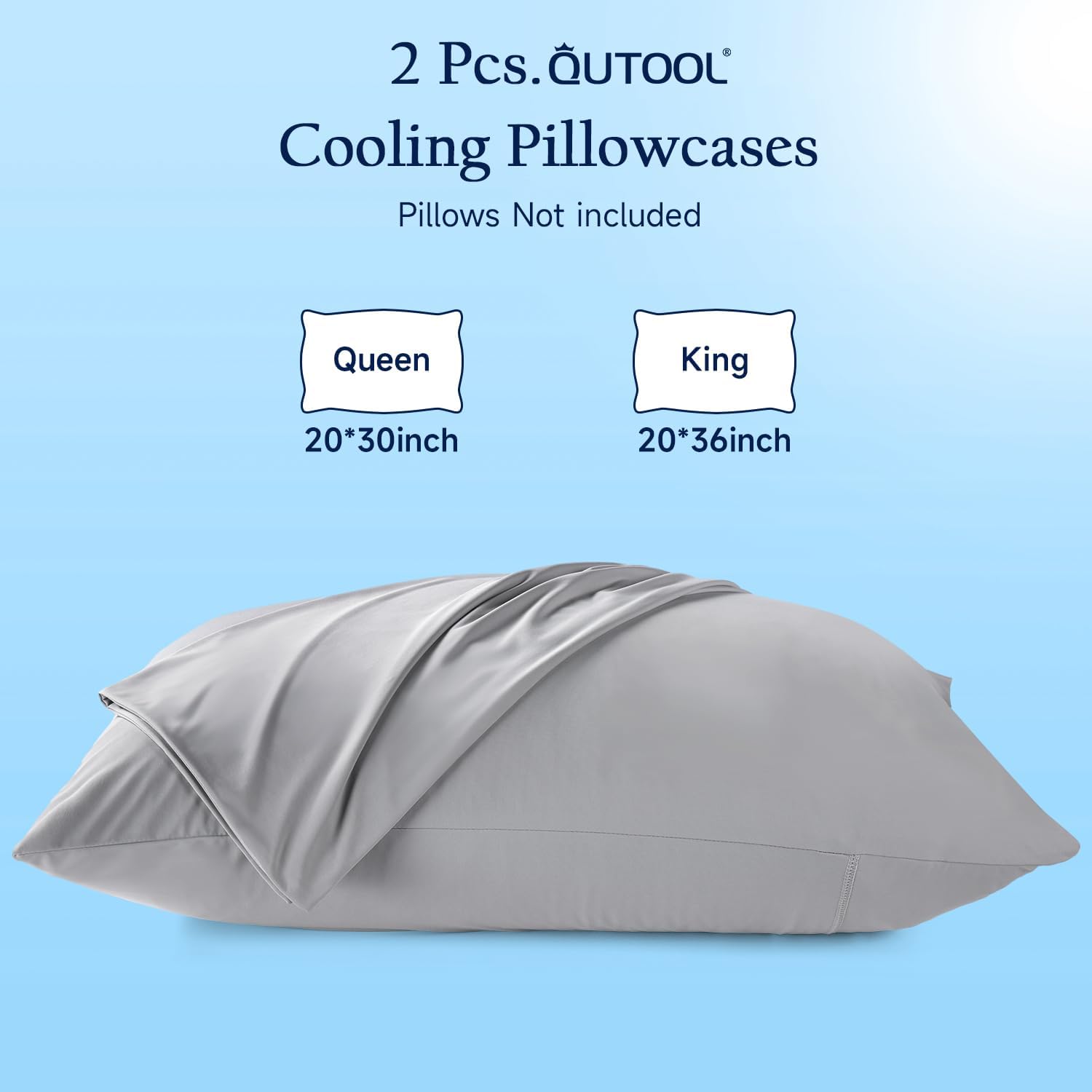 QUTOOL Cooling Pillow Cases for Hot Sleepers