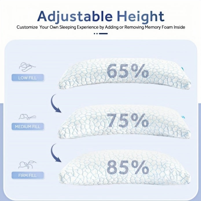 QUTOOL Cooling Side sleeper pillow for adults