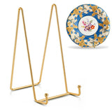 QUTOOL 6in Plate Stands, 4-Pack Metal Display Easels for Picture Frames