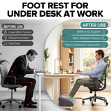 QUTOOL High-Support Ergonomic Foam Footrest for Under Desk