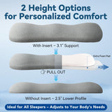 QUTOOL Adjustable Height Lumbar Support Pillow for Sleeping