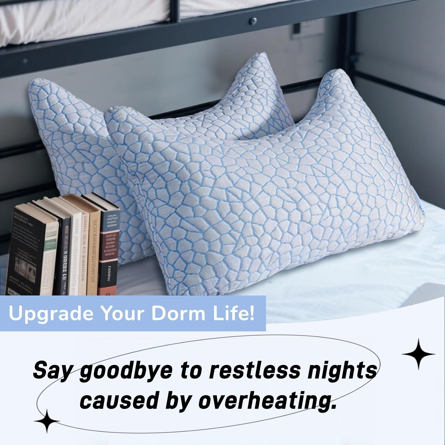 QUTOOL Cooling Side sleeper pillow for adults