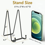 QUTOOL 6in Plate Stands, 4-Pack Metal Display Easels for Picture Frames