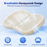 QUTOOL Gel Car Seat Cushion, Breathable TPE Honeycomb Gel Seat Pad