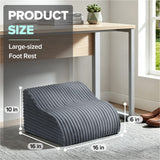 QUTOOL High-Support Ergonomic Foam Footrest for Under Desk