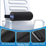 QUTOOL Lumbar Roll for Office Chair with Upgraded Strap