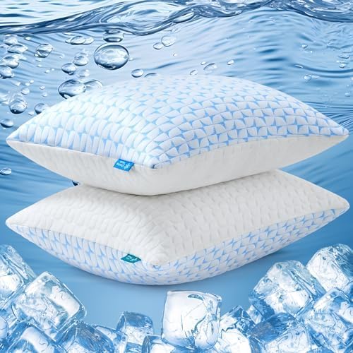 QUTOOL Shredded Memory Foam Pillows Cooling Bed Pillows