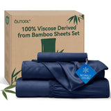 QUTOOL Cooling Bed Sheets Silky Soft and Breathable