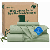 QUTOOL Cooling Bed Sheets Silky Soft and Breathable