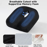QUTOOL Memory Foam Donut Pillow, Ergonomic Center Cutout Seat Cushion