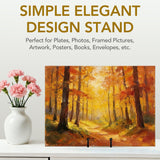 QUTOOL 6in Plate Stands, 4-Pack Metal Display Easels for Picture Frames