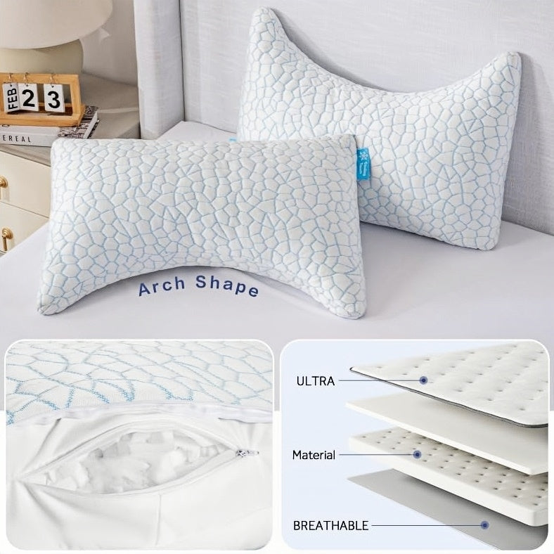 QUTOOL Cooling Side sleeper pillow for adults