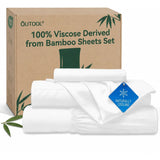 QUTOOL Cooling Bed Sheets Silky Soft and Breathable