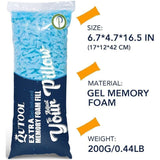 QUTOOL 0.44lb Premium Replacement Shredded Memory Foam Filling