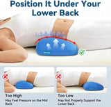 QUTOOL Adjustable Height Lumbar Support Pillow for Sleeping