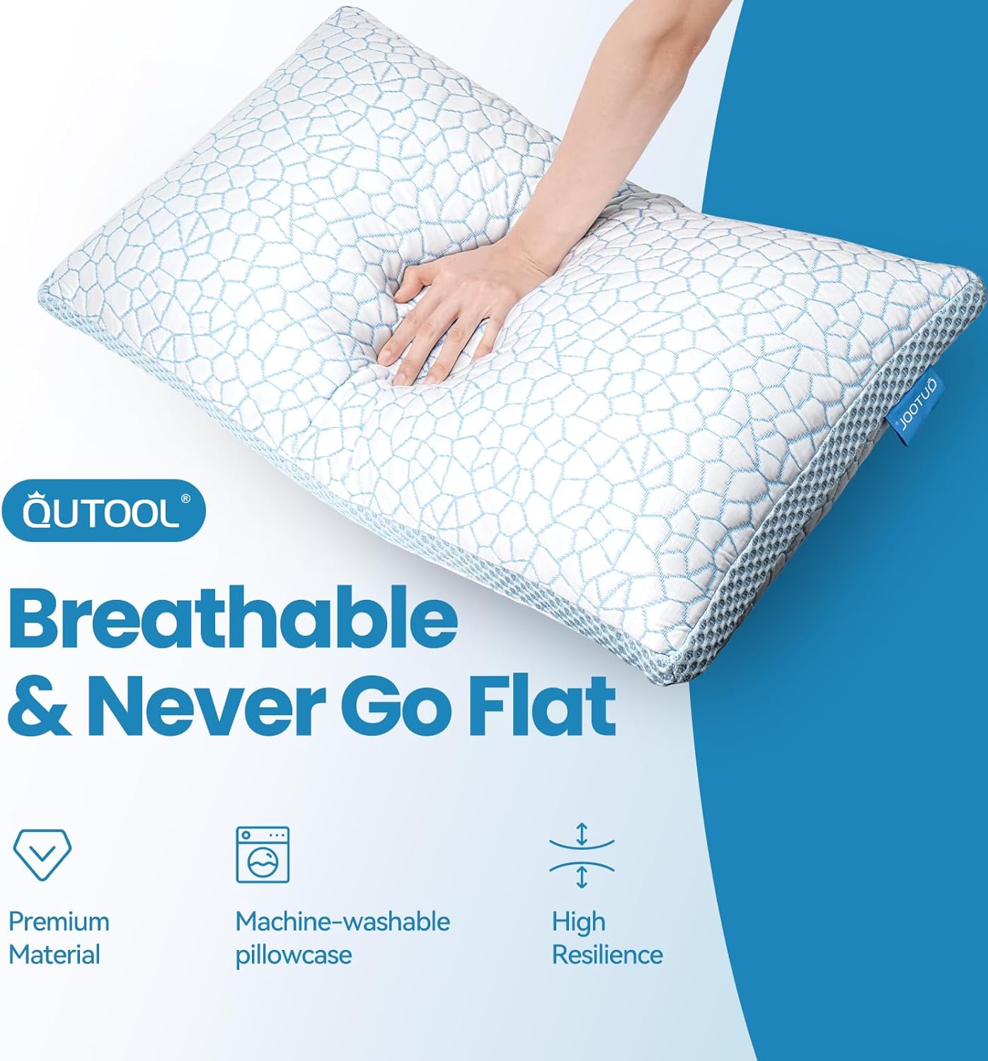 QUTOOL Shredded Memory Foam  Cool and Adjustable Loft