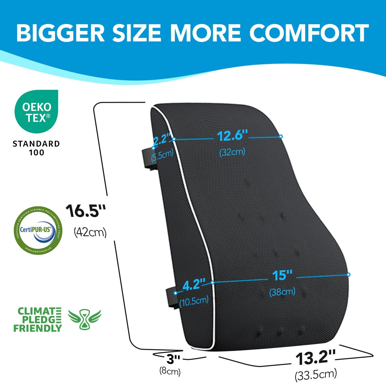 QUTOOL Lumbar Support Pillow for Office Chair
