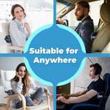 QUTOOL Lumbar Roll for Office Chair with Upgraded Strap Medium Soft-lumbar Roll