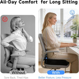 QUTOOL Memory Foam Donut Pillow, Ergonomic Center Cutout Seat Cushion