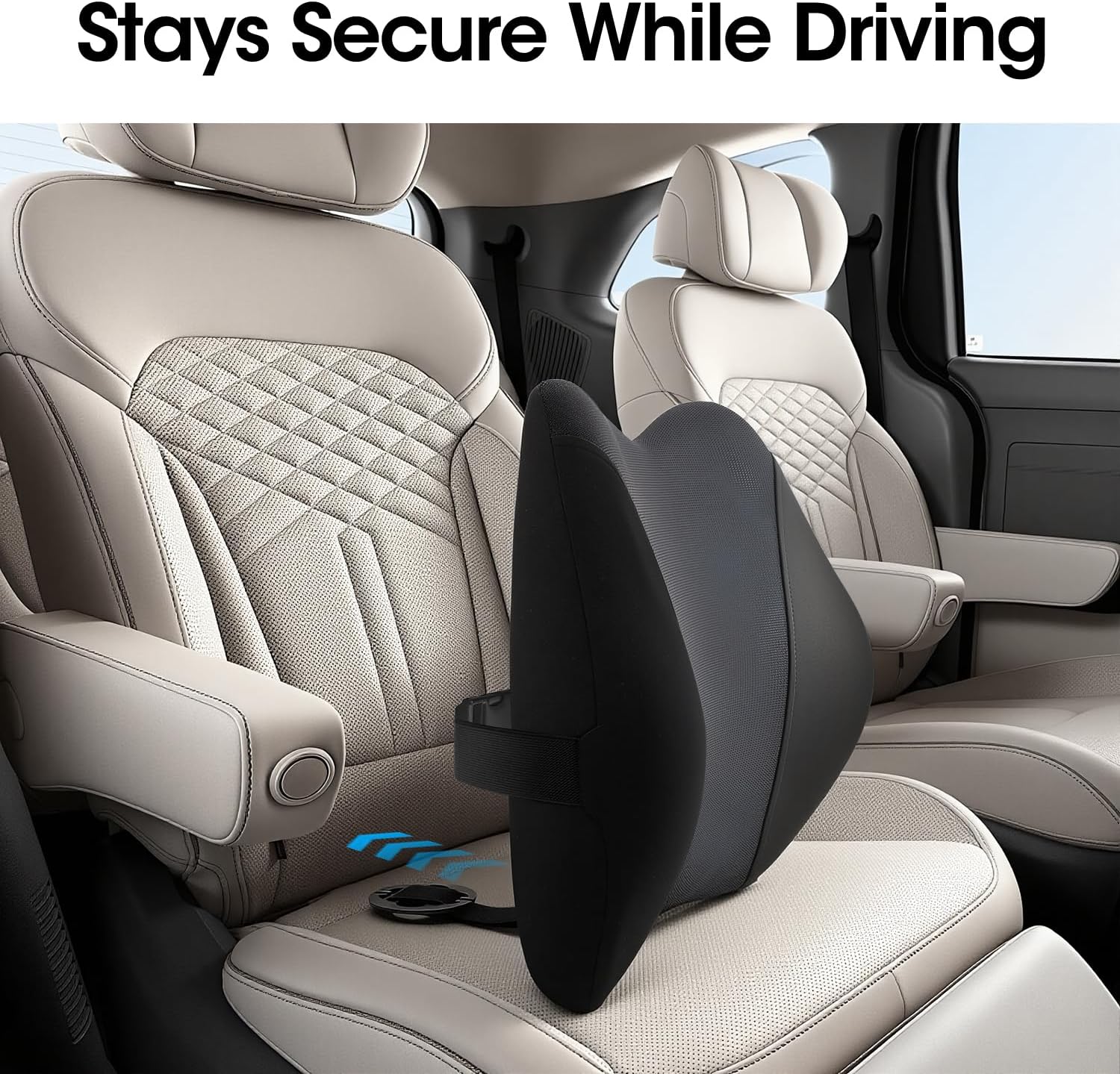 Lumbar Support Pillow for Car Seat – High-Density Memory Foam