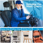 QUTOOL Lumbar Roll for Office Chair with Upgraded Strap Medium Soft-lumbar Roll