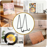 QUTOOL 6in Plate Stands, 4-Pack Metal Display Easels for Picture Frames