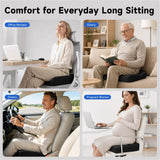 QUTOOL Memory Foam Donut Pillow, Ergonomic Center Cutout Seat Cushion