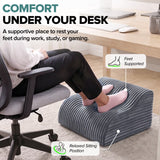 QUTOOL High-Support Ergonomic Foam Footrest for Under Desk