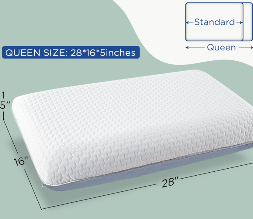 QUTOOL Memory Foam Pillows, Dual-Sided Cervical Orthopedic Pillow for Side Back Stomach Sleepers