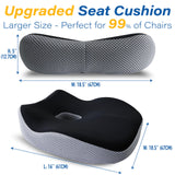 QUTOOL Memory Foam Car Seat Thick Cushion for Driving Comfort
