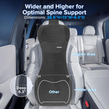 QUTOOL Car Lumbar Support Pillow with Headrest