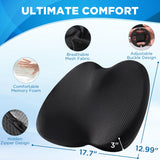 QUTOOL Memory Foam Wedge Booster Car Seat Cushion& Office Chair