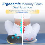QUTOOL Memory Foam Car Seat Thick Cushion for Driving Comfort
