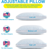 QUTOOL Shredded Memory Foam  Cool and Adjustable Loft