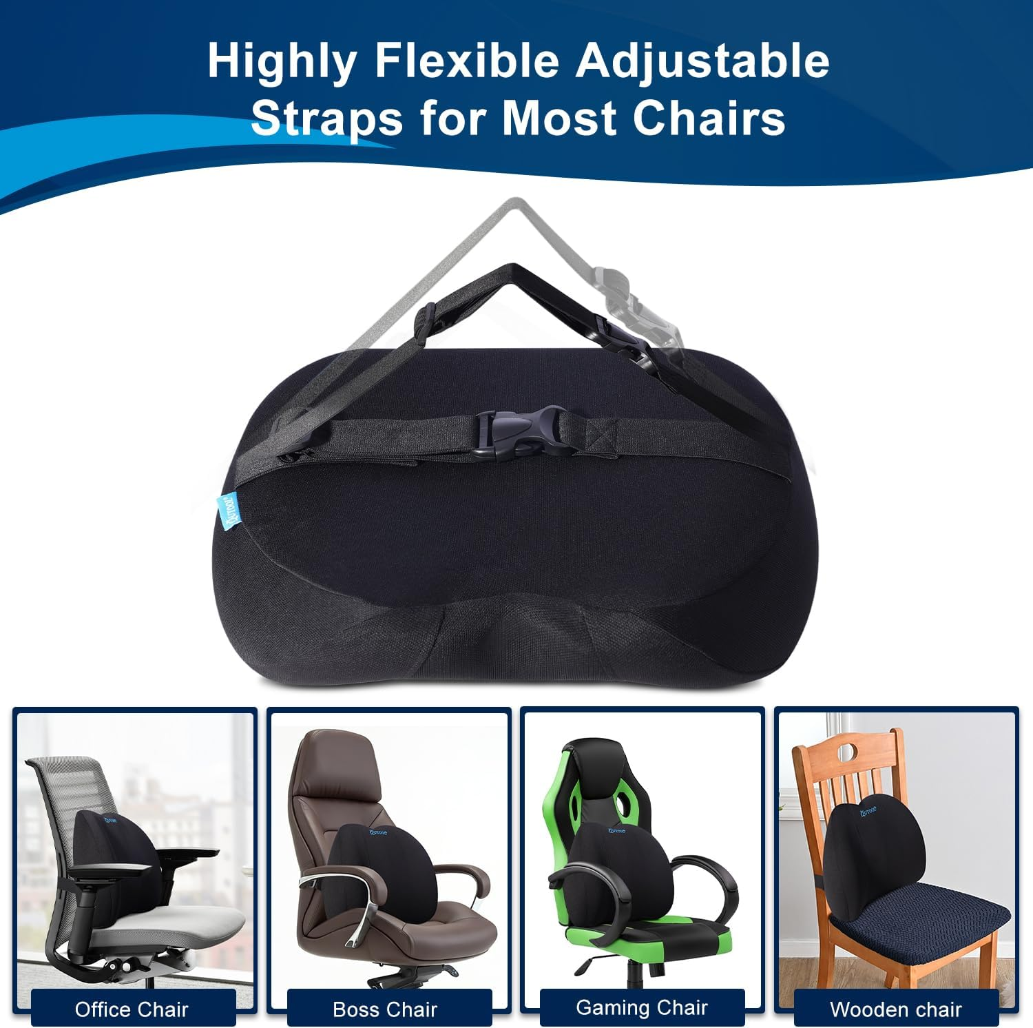 QUTOOL Lumbar Support Pillow- Lower Backpain Relief
