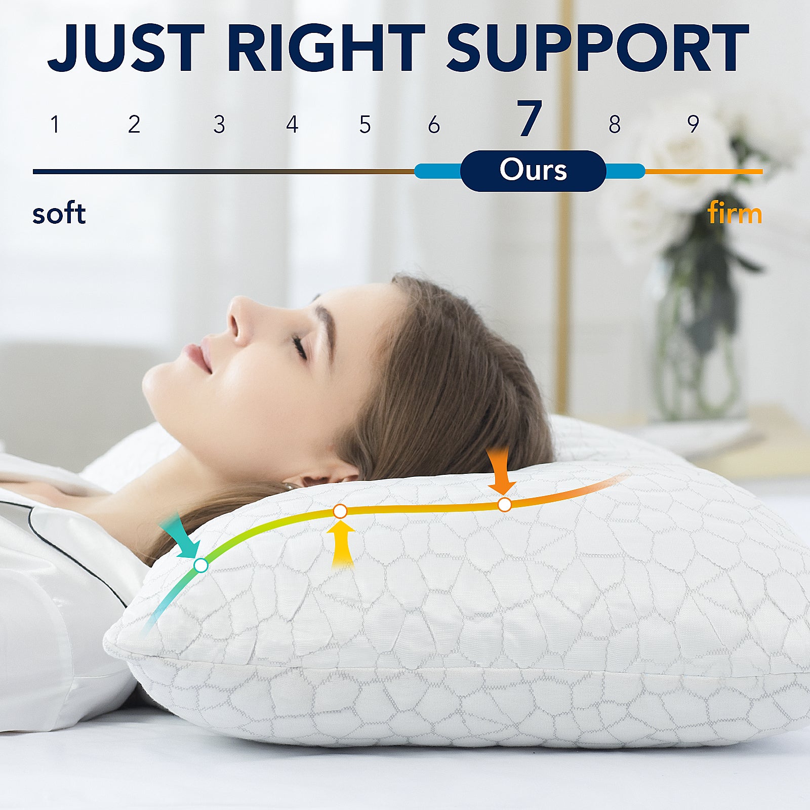 QUTOOL adjustable loft pillow