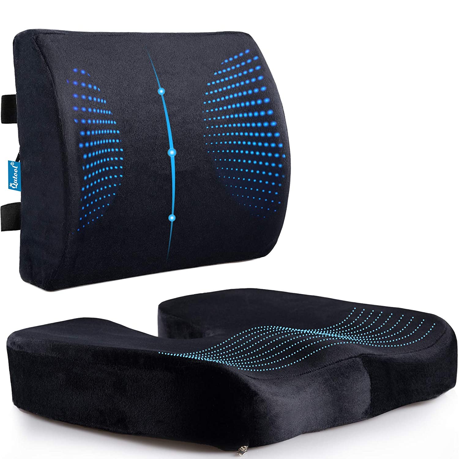 Ergonomic Seat Cushion,Office Chair Cushions, Car Seat Cushion,Pain Relief Chair Pad, Memory Foam Butt Pillow for Computer Desk, Wheelchair, Driving