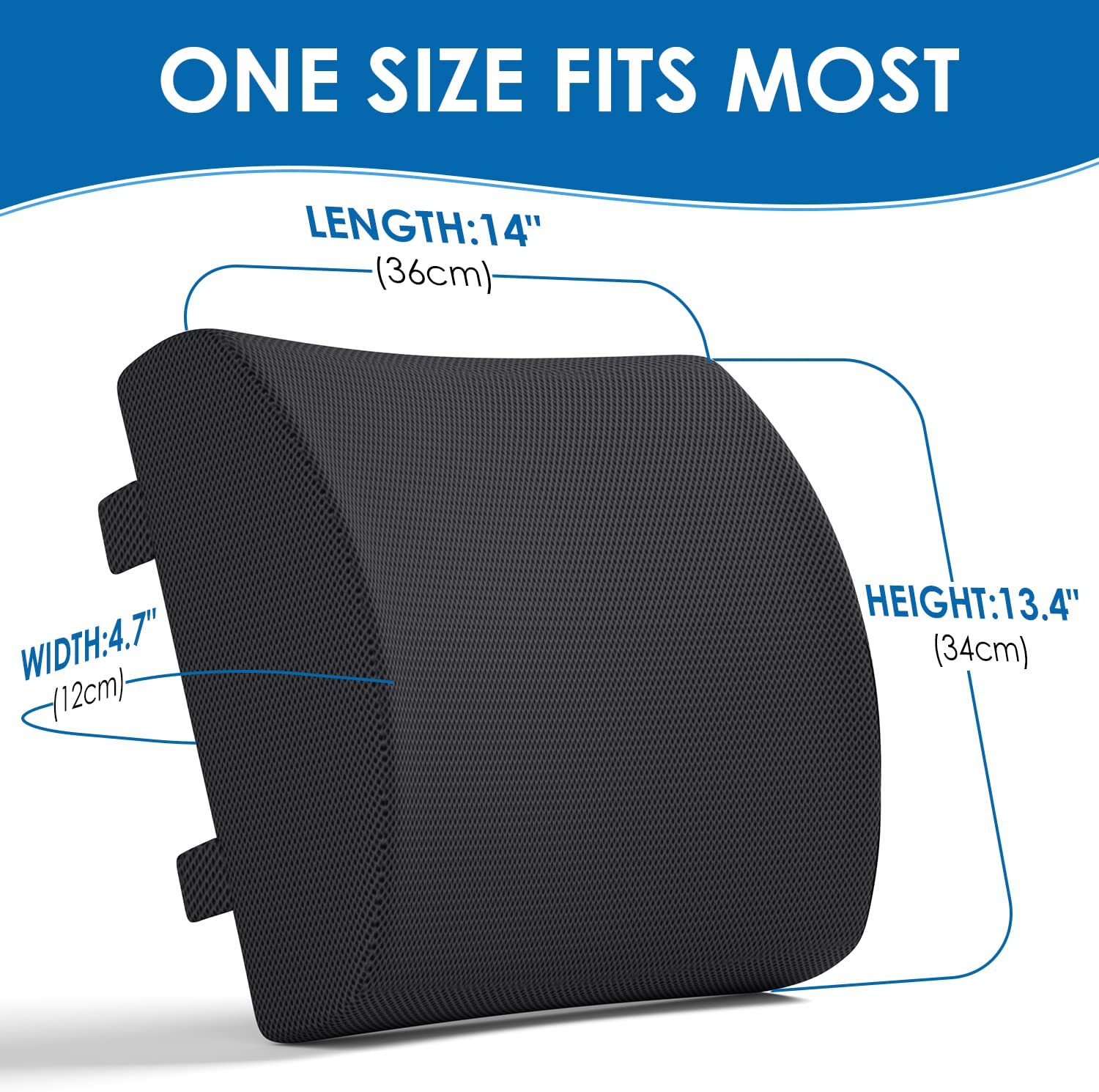 QUTOOL Lumbar Support Pillow Memory Foam